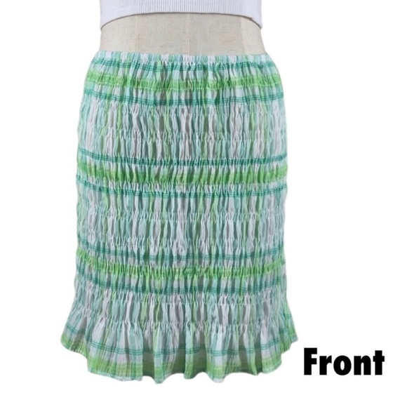 Zara Smocked Ruffled Hem Mini Skirt S - Picture 4 of 9